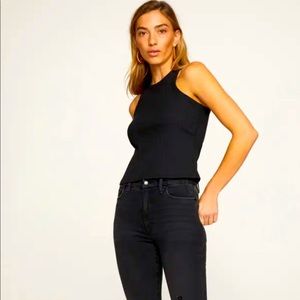 Good American black tank NWT